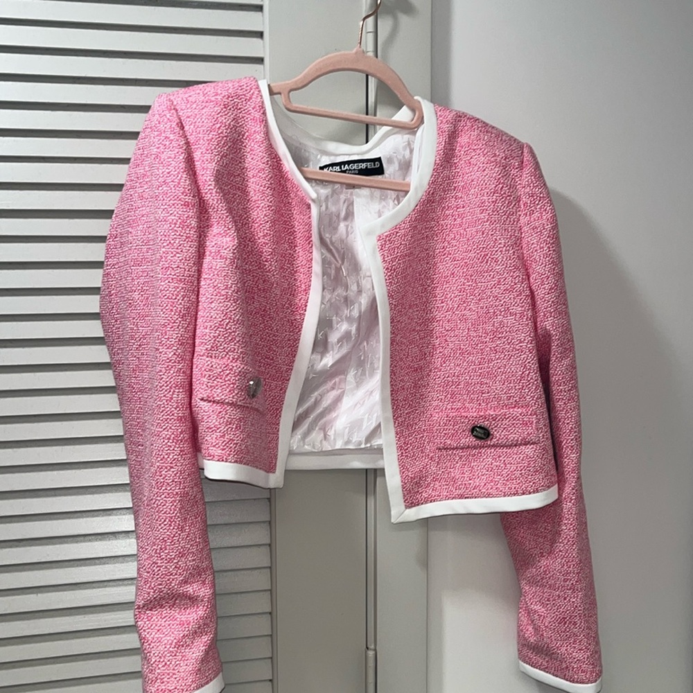 karl lagerfield - crop blazer